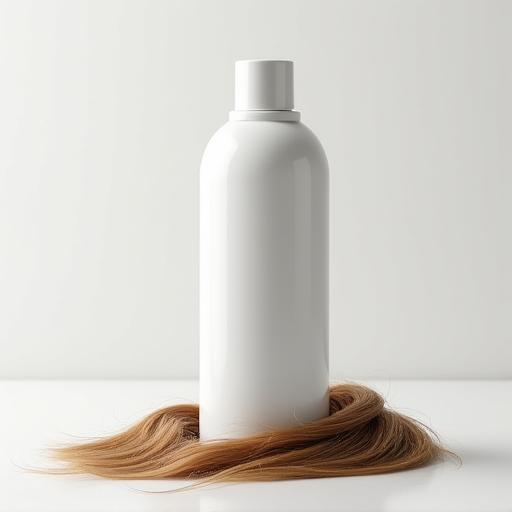 Fles Volumizing Shampoo op een houten achtergrond